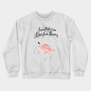 Flamingo in winter Crewneck Sweatshirt